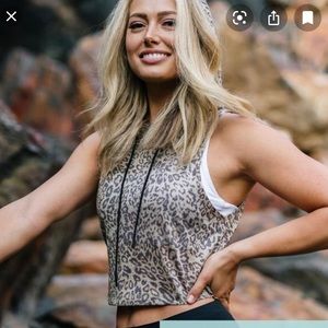 Ziya Leopard Mesh Crop top